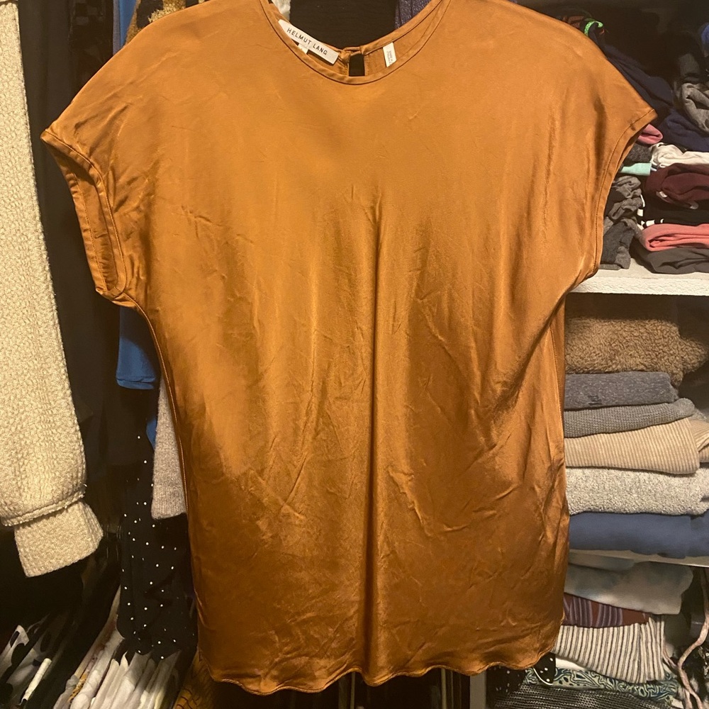 helmut lang silk top